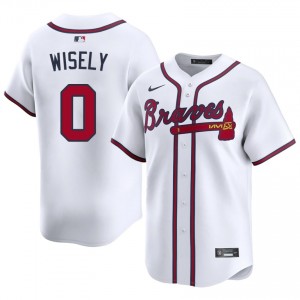 Mens ATL Bravos Brett Wisely #0 White Game Jerseys 906714-157