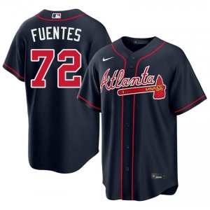 Mens ATL Bravos Didier Fuentes #72 Navy 2026 Jersey 326171-420