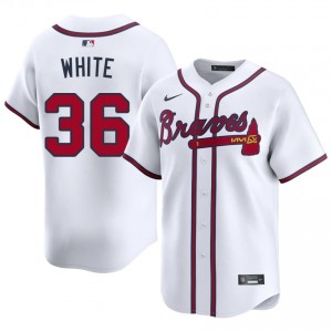 Mens Atlanta Braves Eli White #36 White 2026 Jerseys 384732-333