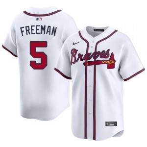 Mens ATL Bravos Freddie Freeman #5 White Stitched Jersey 944686-426