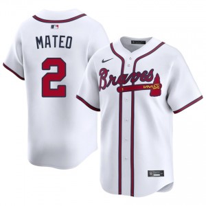 Men ATL Bravos Jorge Mateo #2 White Game Jersey 620636-834