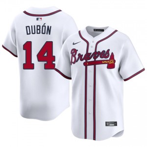 Mens Atlanta Braves Mauricio Dubon #14 White 2026-27 Jersey 472888-731