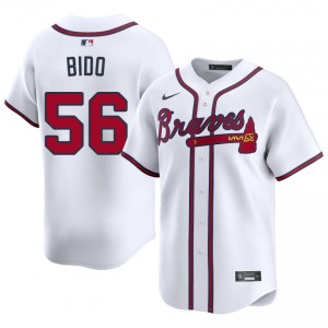 Men Braves Country Osvaldo Bido #56 White Official Jersey 234299-757