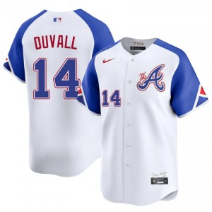 Men's Bravos Adam Duvall #14 City Connect White Game Jerseys 375632-573