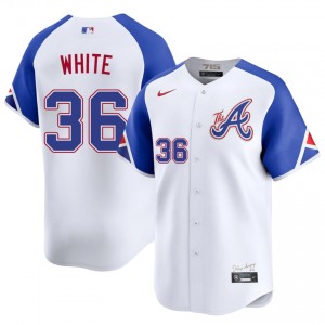 Mens ATL Eli White #36 City Connect White Limited Jersey 956649-637