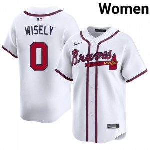 Women's Atlanta Bravos Brett Wisely #0 White Player Jerseys 927201-895
