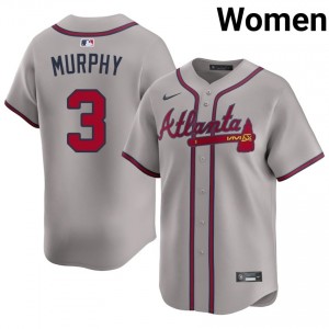 Women's Braves Country Dale Murphy #3 Gray Popular Jersey 840590-379