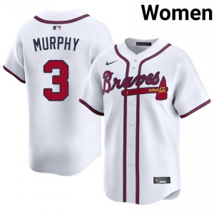 Womens ATL Bravos Dale Murphy #3 White Stitched Jersey 737880-193