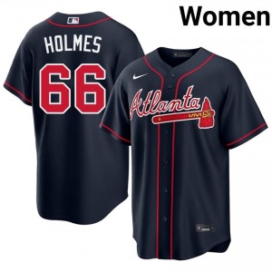 Women ATL Grant Holmes #66 Navy Authentic Jerseys 947716-285