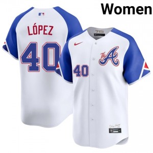 Women's ATL Reynaldo Lopez #40 City Connect White New Jersey 653319-862