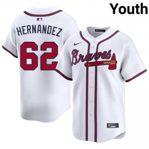 Youth Atlanta Bravos Daysbel Hernandez #62 White 2026 Jersey 973350-990