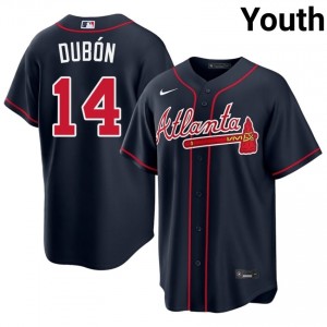 Youth ATL Mauricio Dubon #14 Navy Limited Jerseys 612586-832