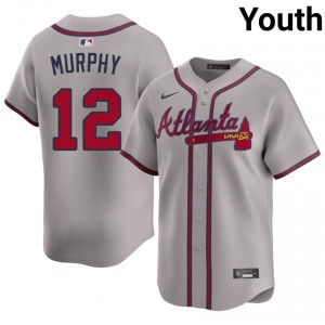 Youth ATL Sean Murphy #12 Gray Embroidery Jersey 734421-434